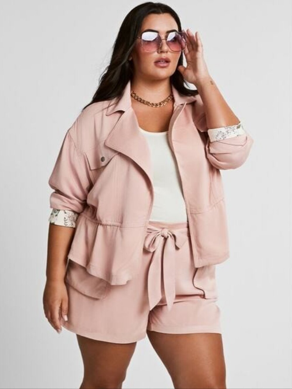 Frye Blush Pink Draped Jacket